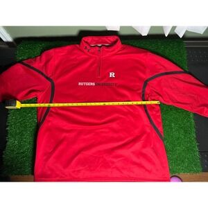 Under Armour Rutgers Scarlet Knights Quarter Zip Pullover Red Mens XXL